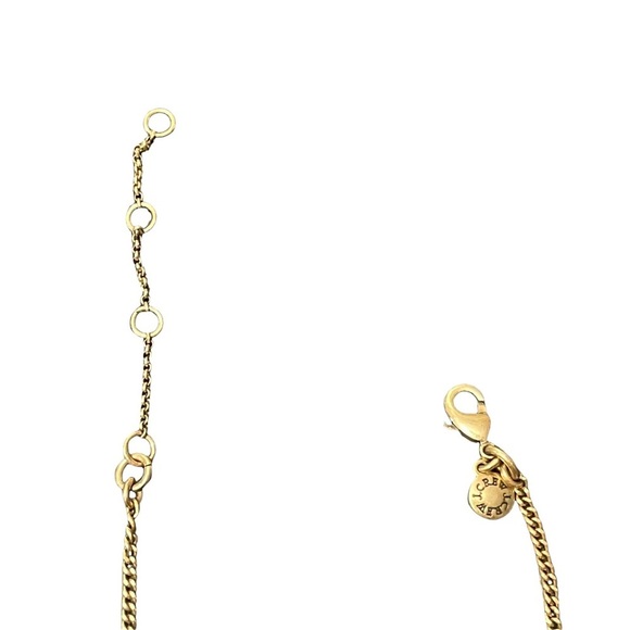J.Crew Green &‎ Gold Statement Adjustable Necklace